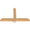 Ekena Millwork Eugene Smooth Timber Gable Bracket, Western Red Cedar, 60"W x 38"H x 3 1/2"D x 5 1/2"F, 15/12 Pitch GBW060X38X0406EUG00SWR - alternate 4